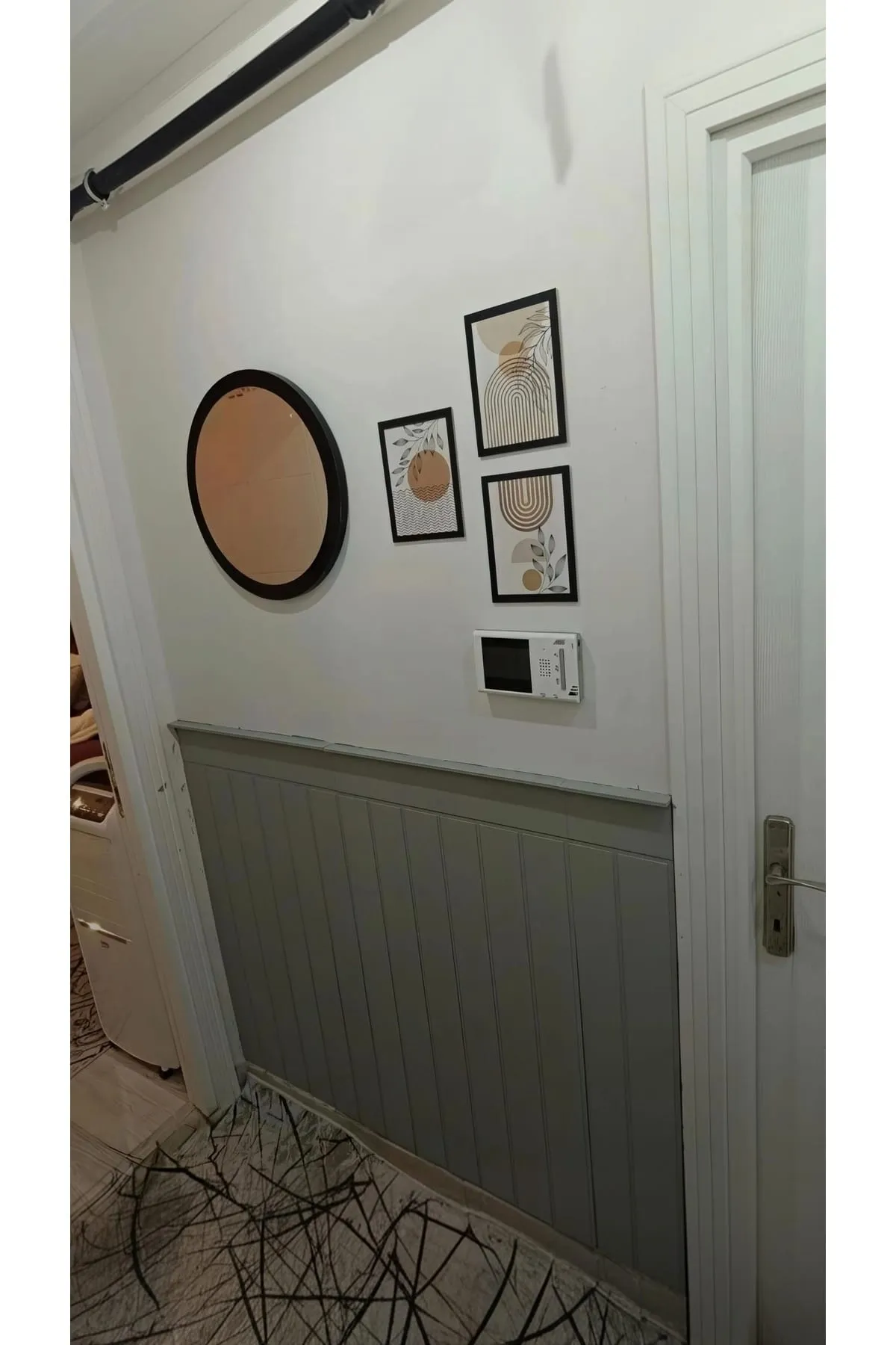 (102X36CM) mdf Cnc İşlemeli Dekoratif Boyanabilir Duvar Paneli (6MM) düz Hmc duvarpanelleri
