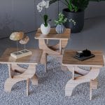 Sarmaşık 3 Lü Zigon Sehpa Atlantik Çam